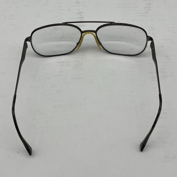 Safilo Elasta 7126 2HH Gunmetal Aviator Eyeglasses Frame 60-17-3-1 - Picture 7 of 11